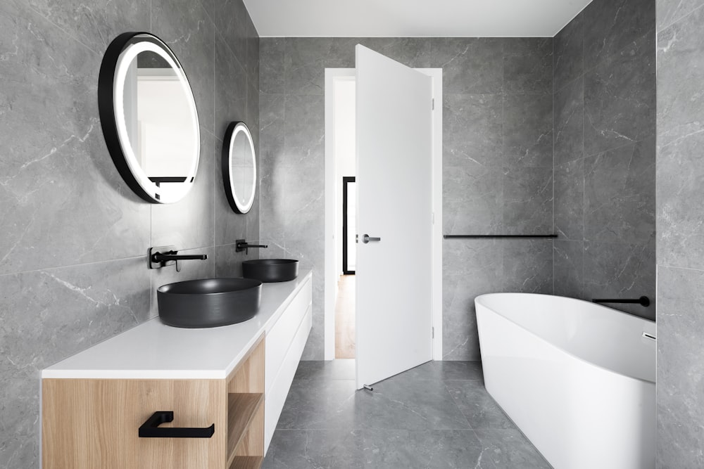 Close-up of linear-drain tile-ready shower base